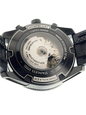 Montblanc Timewalker Stainless Steel Black Dial 44mm Automatic Mens Watch 7422