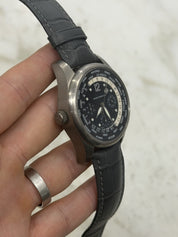 Girard Perregaux World Time Titanium Chronograph Automatic 4980 Watch - AS IS