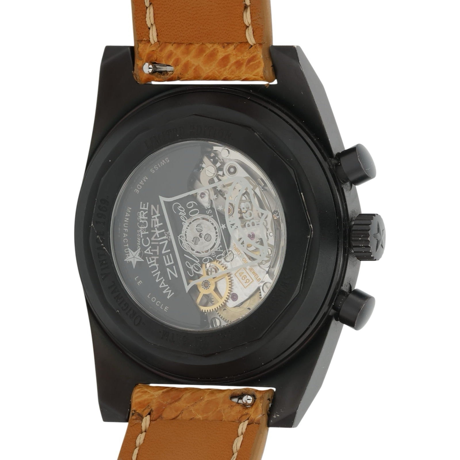 Zenith El Primero New Vintage 1969 Titanium Skeleton Dial 39mm Mens 96.1969.469