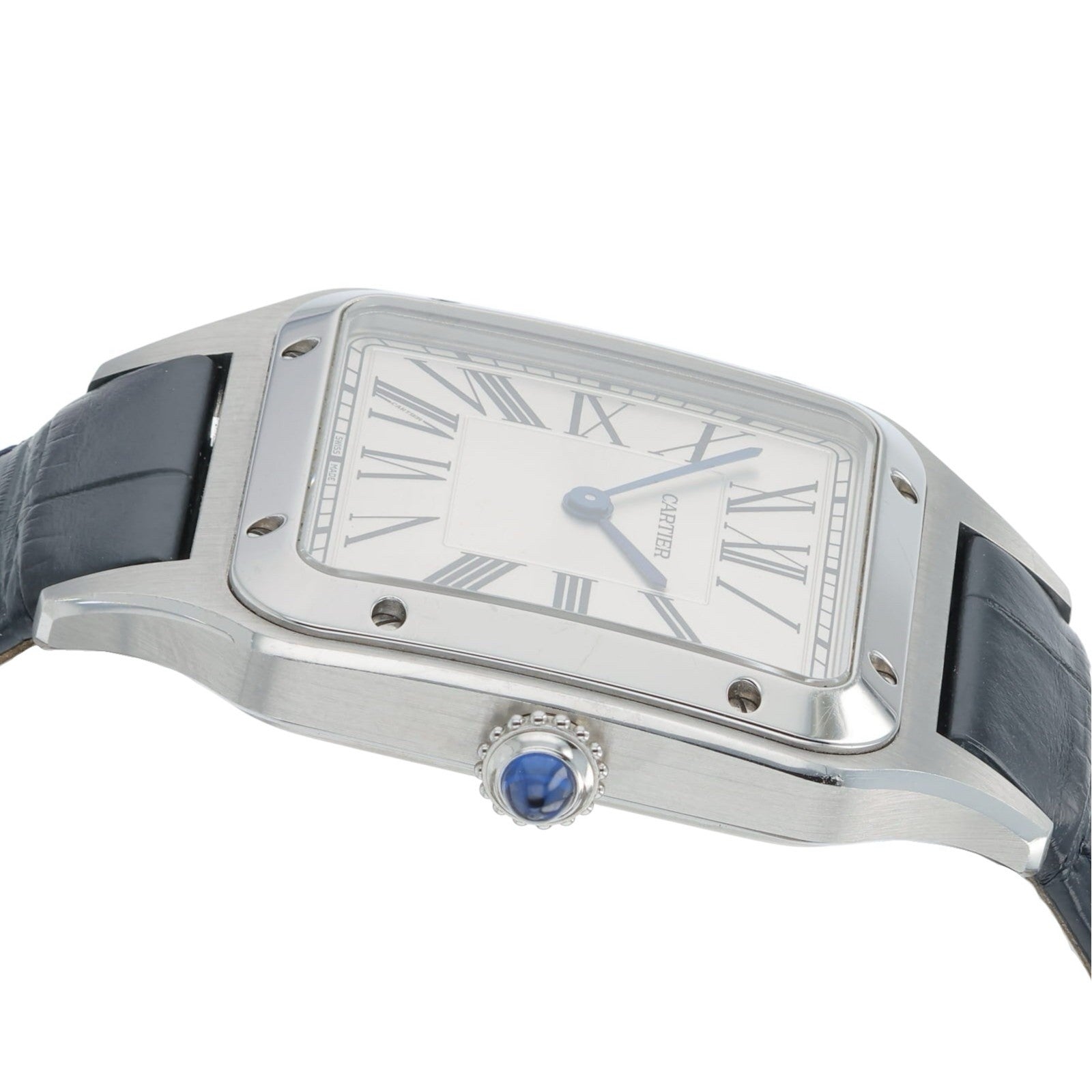 Cartier Santos Dumont Stainless Steel Silver Dial Quartz Men’s Watch WSSA0085