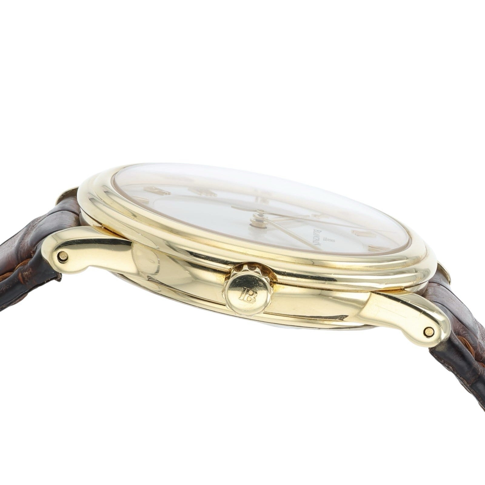 Blancpain Villeret 18k Yellow Gold White Dial 36mm Automatic Mens Watch 1158