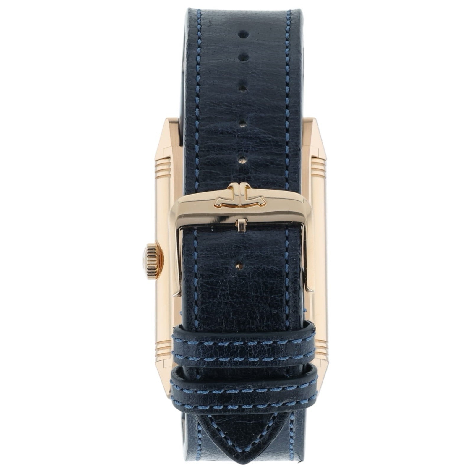 JLC Reverso Duoface Silver & Blue Dial Steel 47x28mm Manual Wind Mens Q3982590
