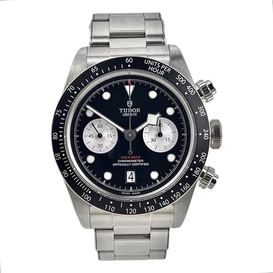 Tudor Black Bay Stainless Steel Chronograph Black Dial 41mm 79360N - Watch only