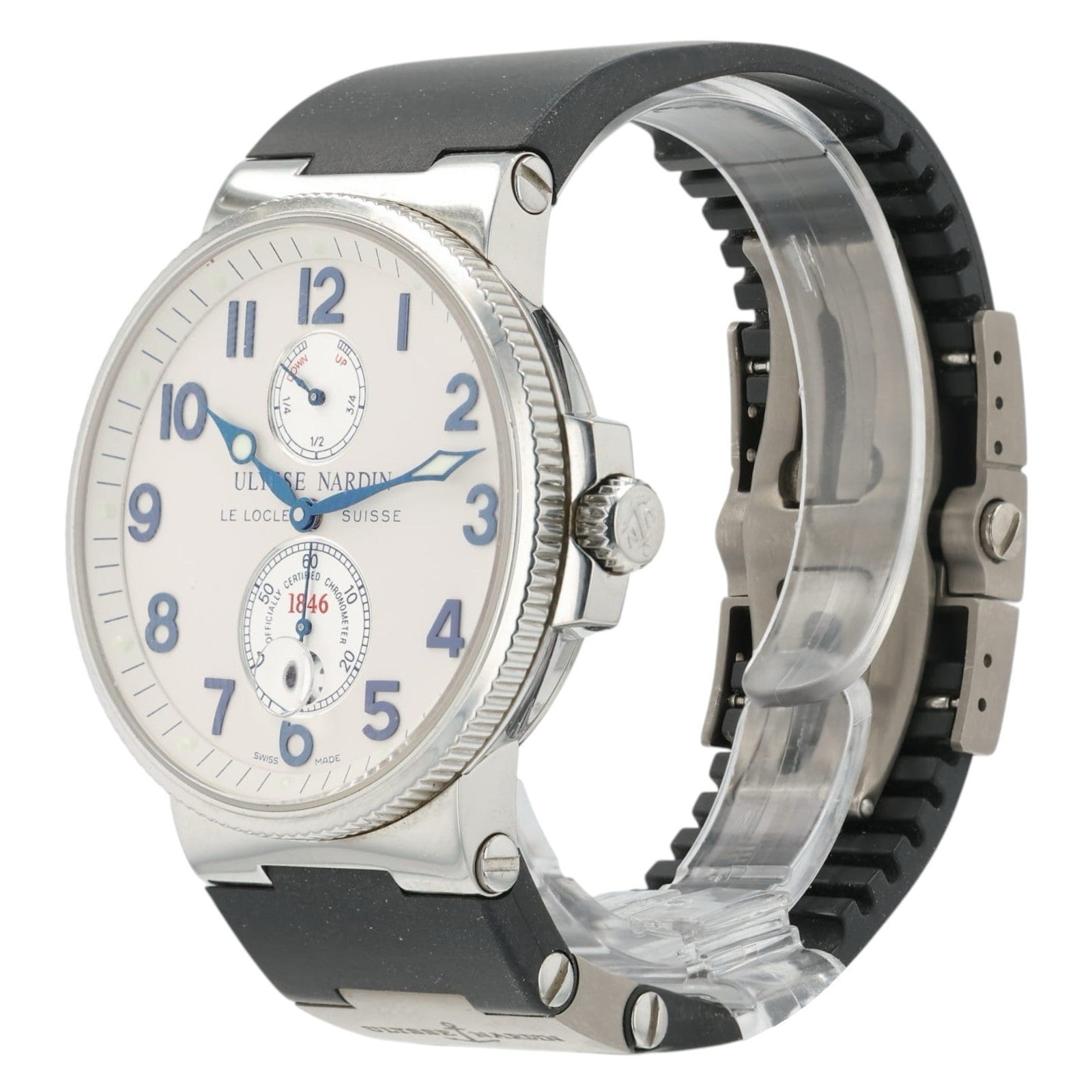Ulysse Nardin Marine Chronometer White Dial Steel 41mm Automatic Men’s 263-66