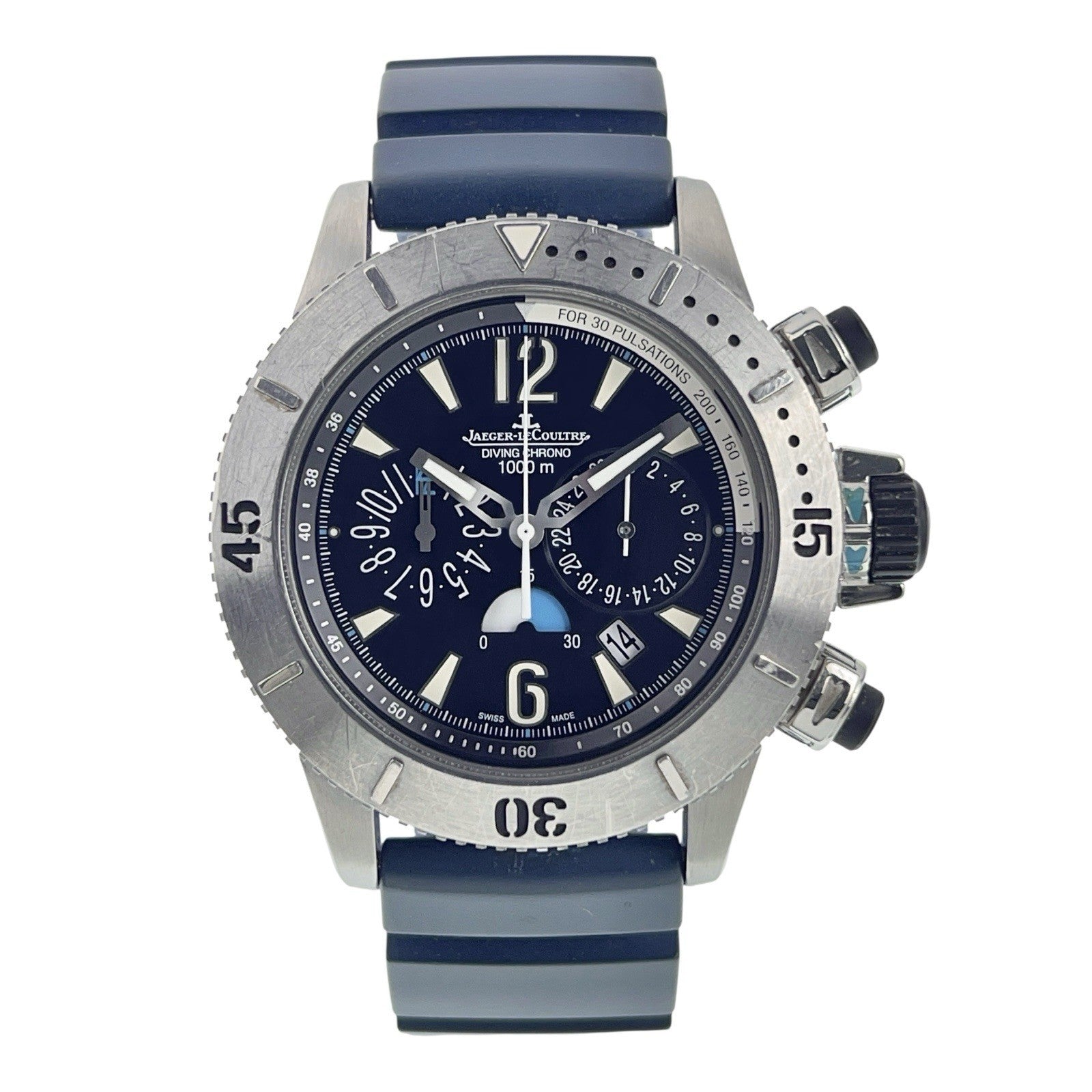 Jaeger-LeCoultre Master Titanium Black Dial 44mm Automatic Mens Watch W186T670