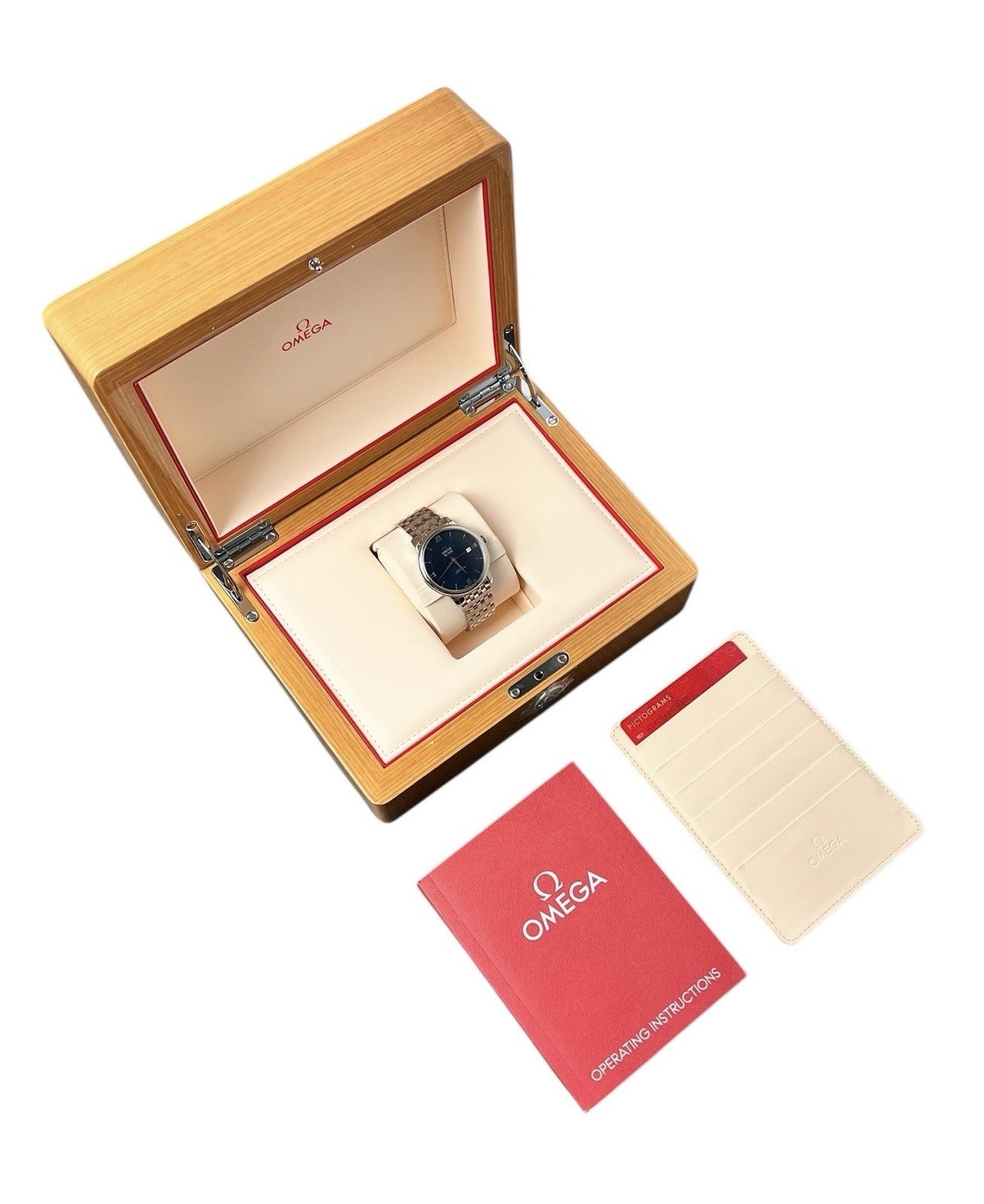 Omega De Ville Prestige Steel Blue Dial 39.5mm Automatic 424.10.40.20.03.001