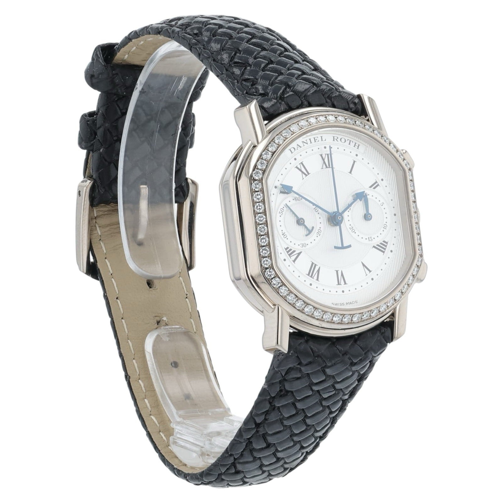 Daniel Roth Chronograph 18k White Gold Silver Dial 31x34mm Automatic Watch C447