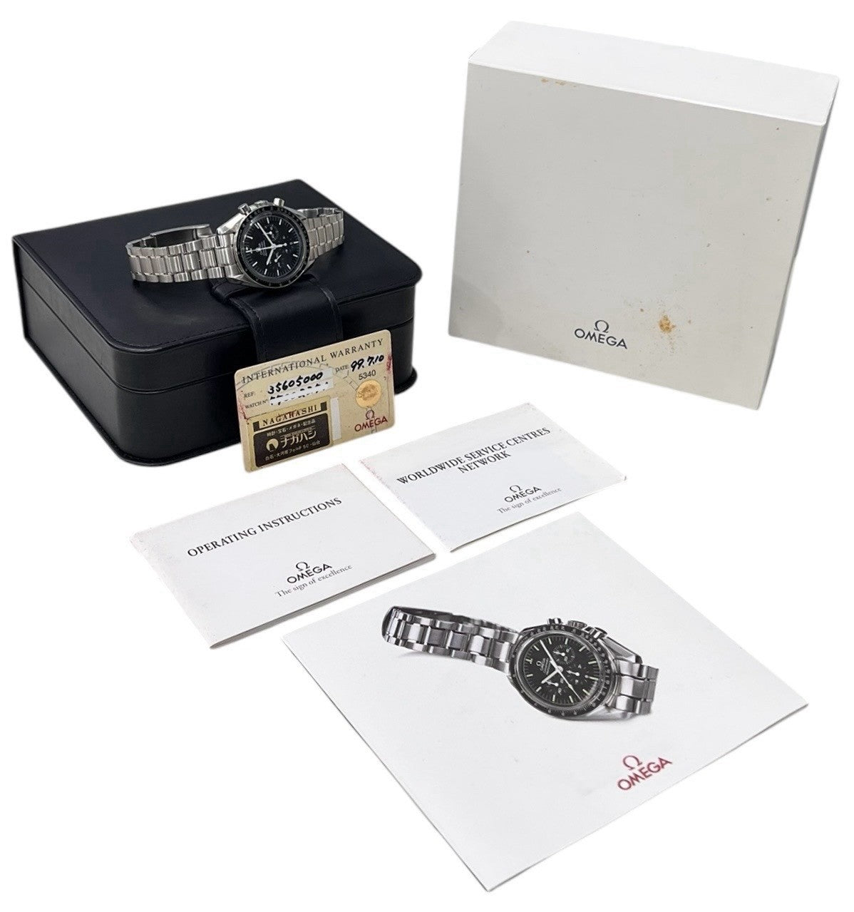 Omega Speedmaster Stainless Steel Black Dial 42mm Manual Wind Mens Watch 3560.50