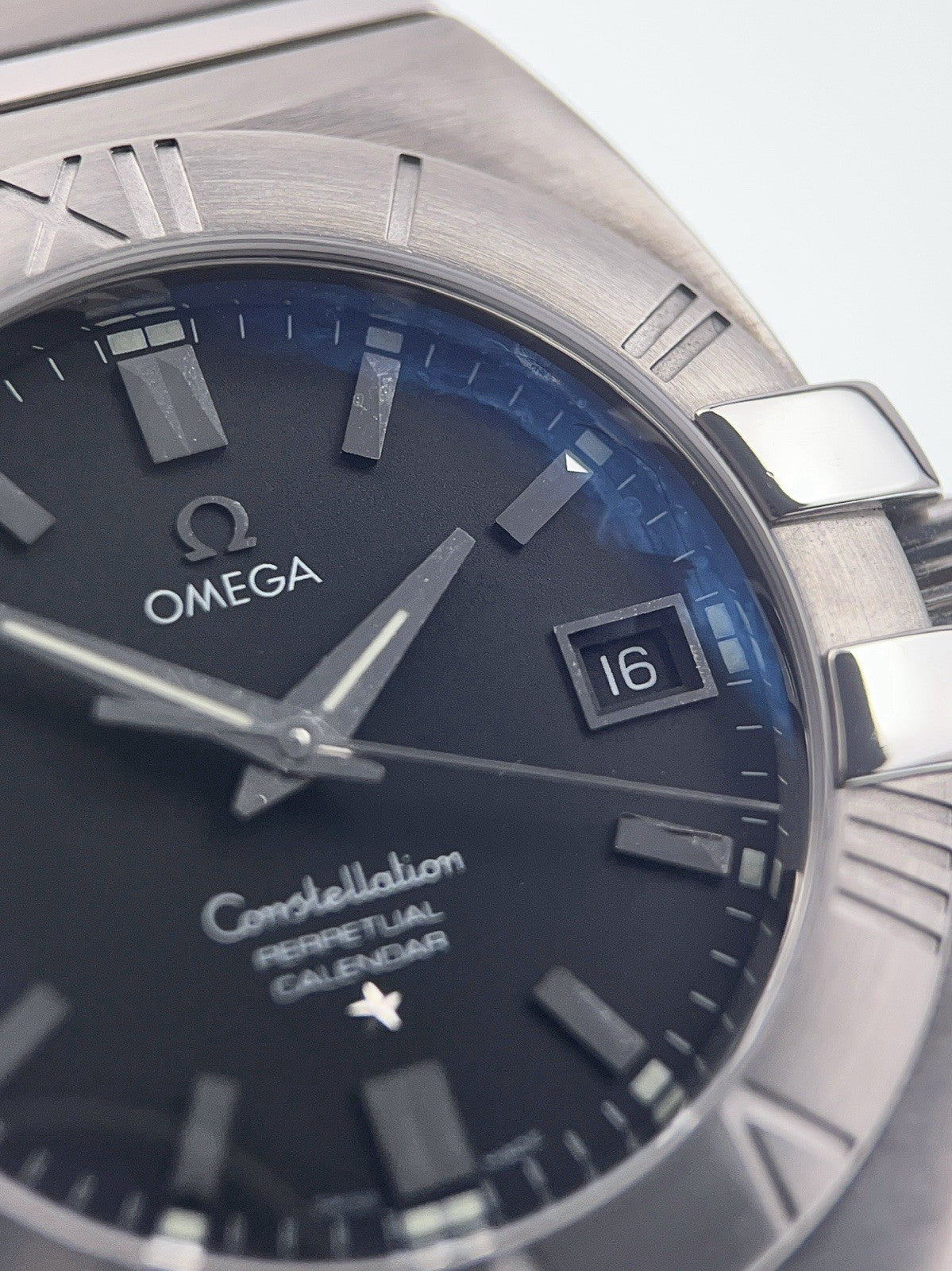 Omega Constellation Stainless Steel Black Dial 38mm Quartz Mens Watch 1513.51.00