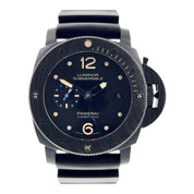 Panerai Luminor Submersible Carbon Black Dial 47mm Automatic Mens Watch PAM00616