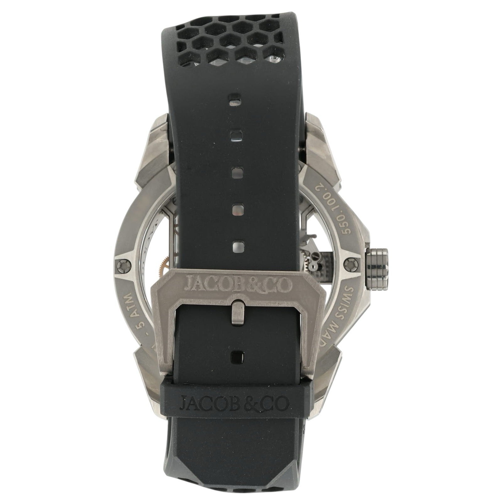 Jacob & Co. Epic X Skeleton Dial Titanium 44mm Manual Wind Movement Mens Watch