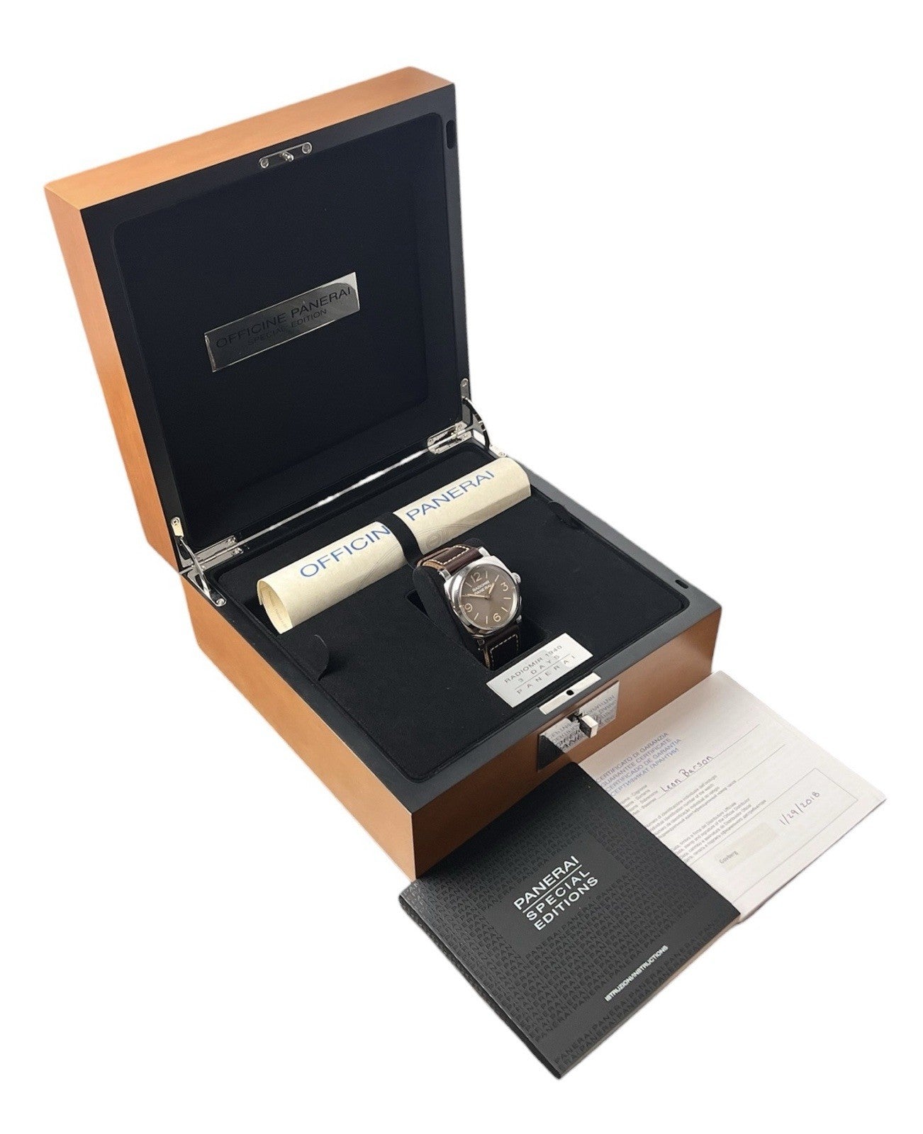 Panerai Radiomir Brown Dial Stainless Steel 47mm Manual Wind Men’s PAM00662