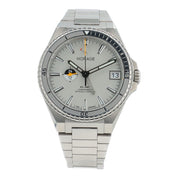 Horage Supersede K2-GMT Stainless Steel Silver Dial 39.5mm Auto Mens Watch