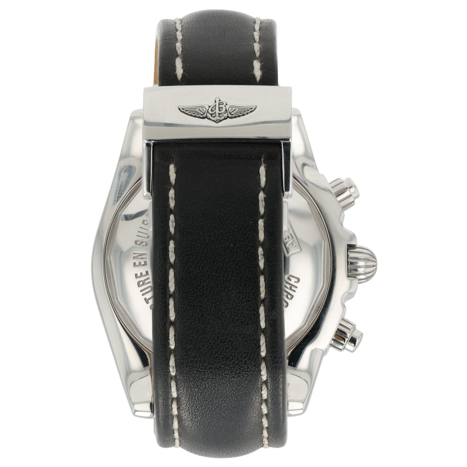 Breitling Chronomat Silver Dial Stainless Steel 44mm Automatic Mens Watch AB0110