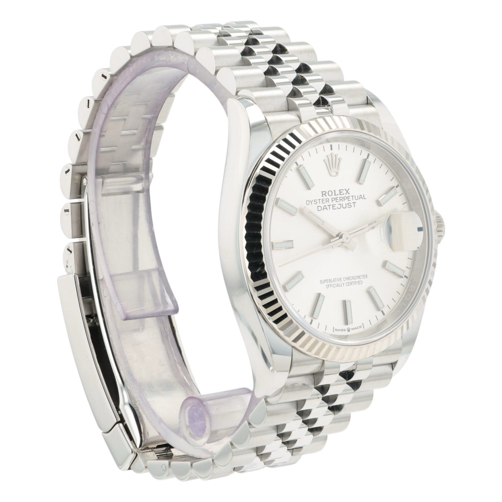 Rolex Datejust Silver Dial Stainless Steel 36mm Automatic Movement Men’s 126234