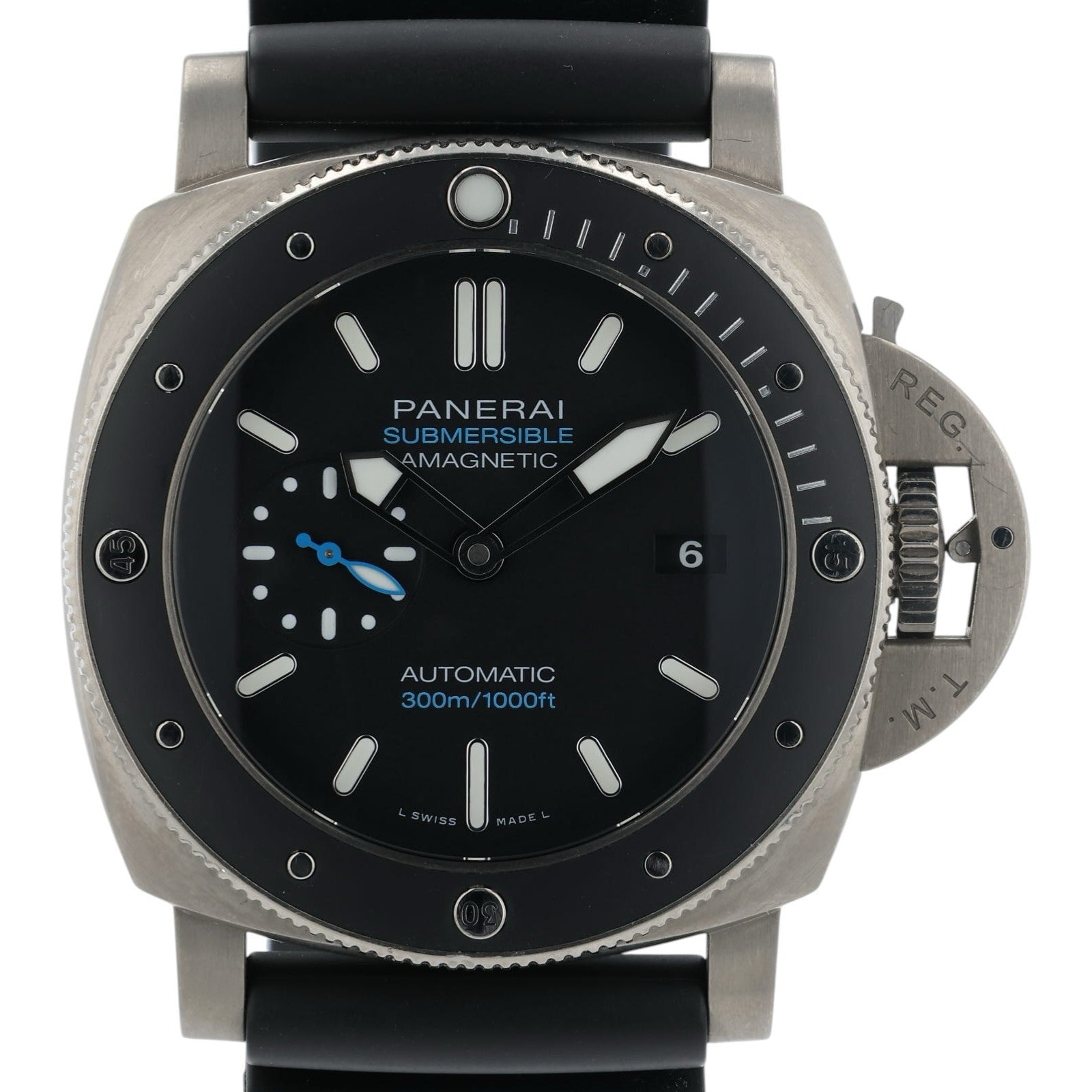 Panerai Submersible Black Dial Titanium 47mm Automatic Men’s Watch PAM01389