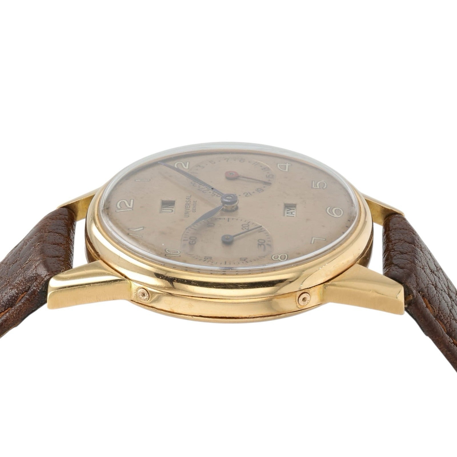Universal Geneve Triple Date 18k Rose Gold 32.5mm Manual Wind Men’s Watch 113C1