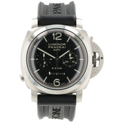 Panerai Luminor GMT 8 Days Black Dial Steel 44mm Manual Men's Watch PAM00275