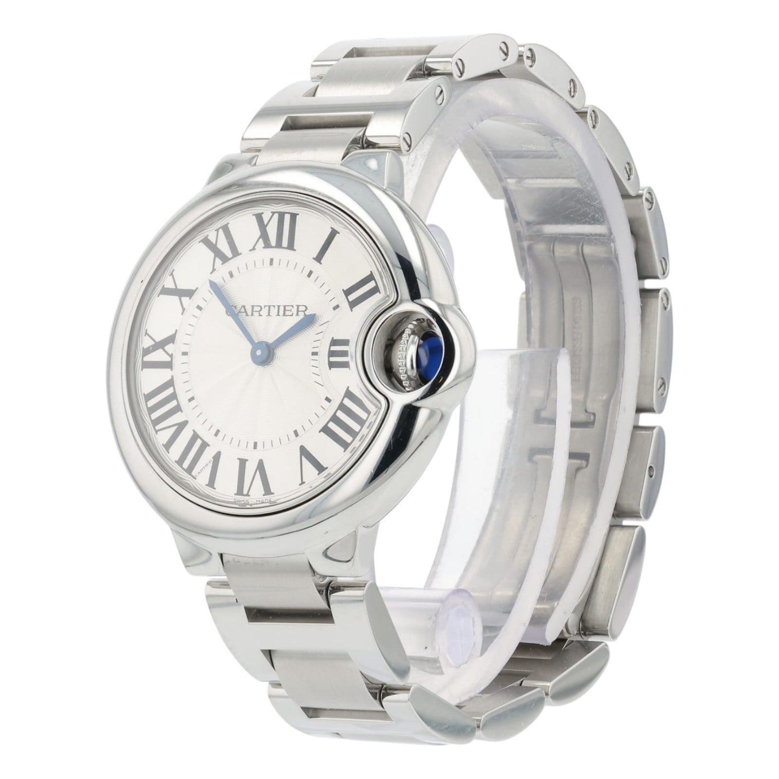 Cartier Ballon Bleu De Cartier Silver Dial Steel 33mm Quartz Womens W6920084