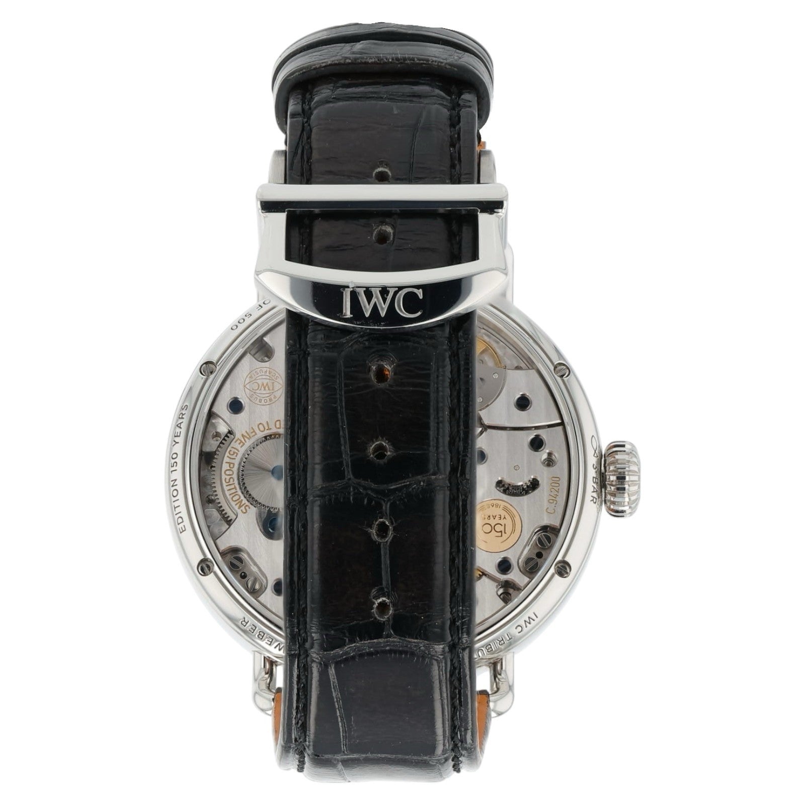 IWC Tribute To Pallweber Blue Dial Steel 45mm Manual Wind Men’s Watch IW505003