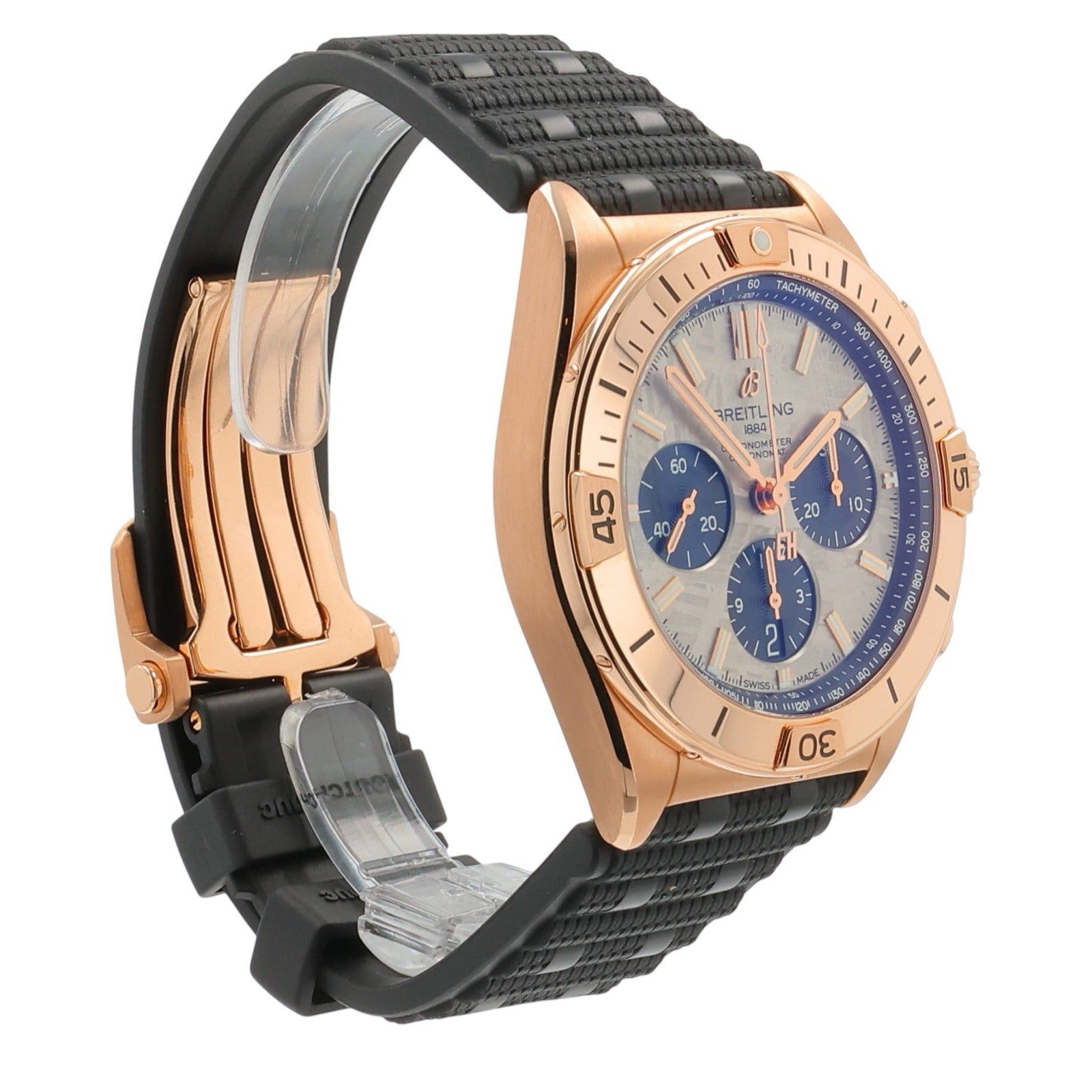 NEW 2025 Breitling Chronomat 18k Rose Gold Meteorite Dial 40mm Watch RB0134