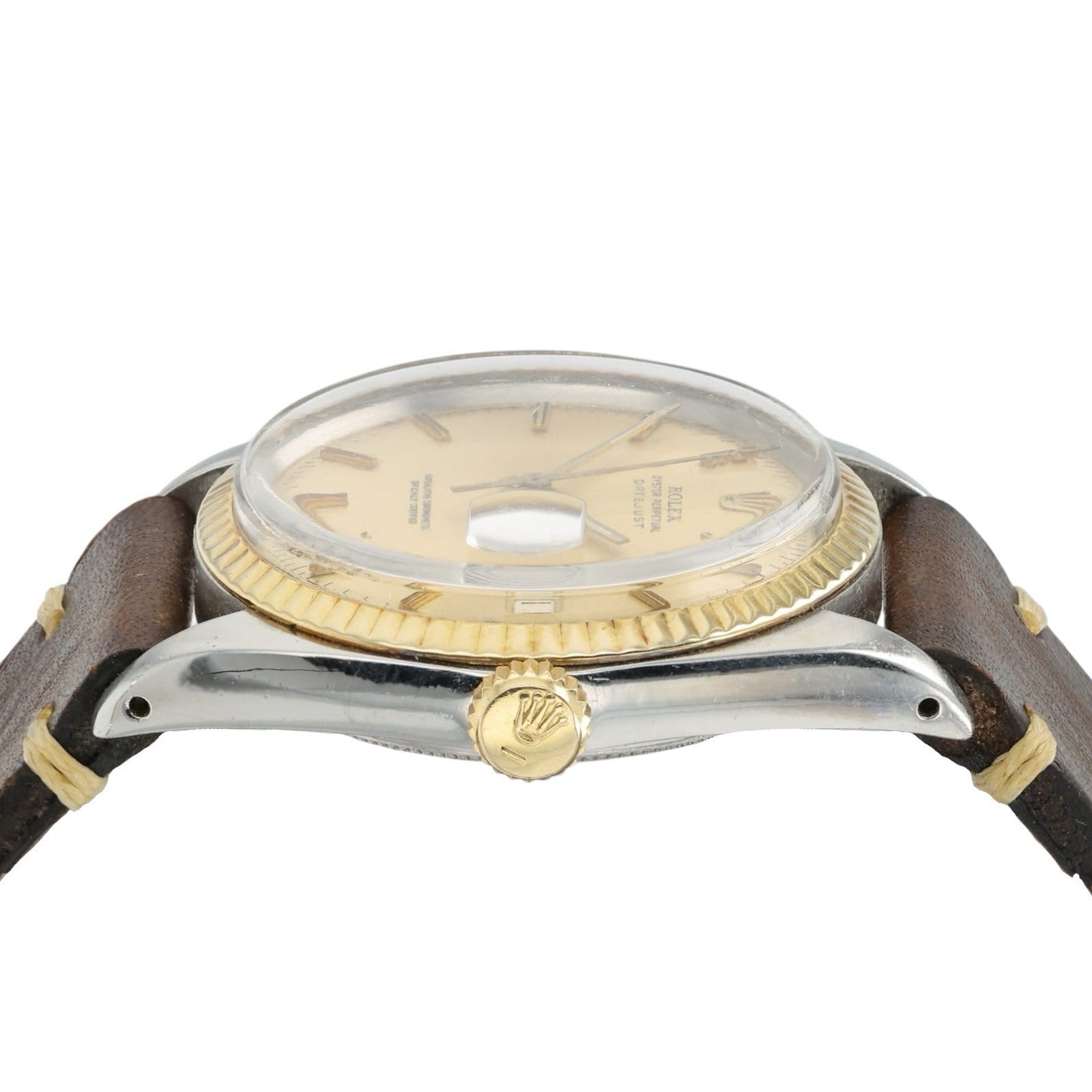 Rolex Datejust Champagne Dial Stainless Steel 36mm Automatic Men’s Watch 1601