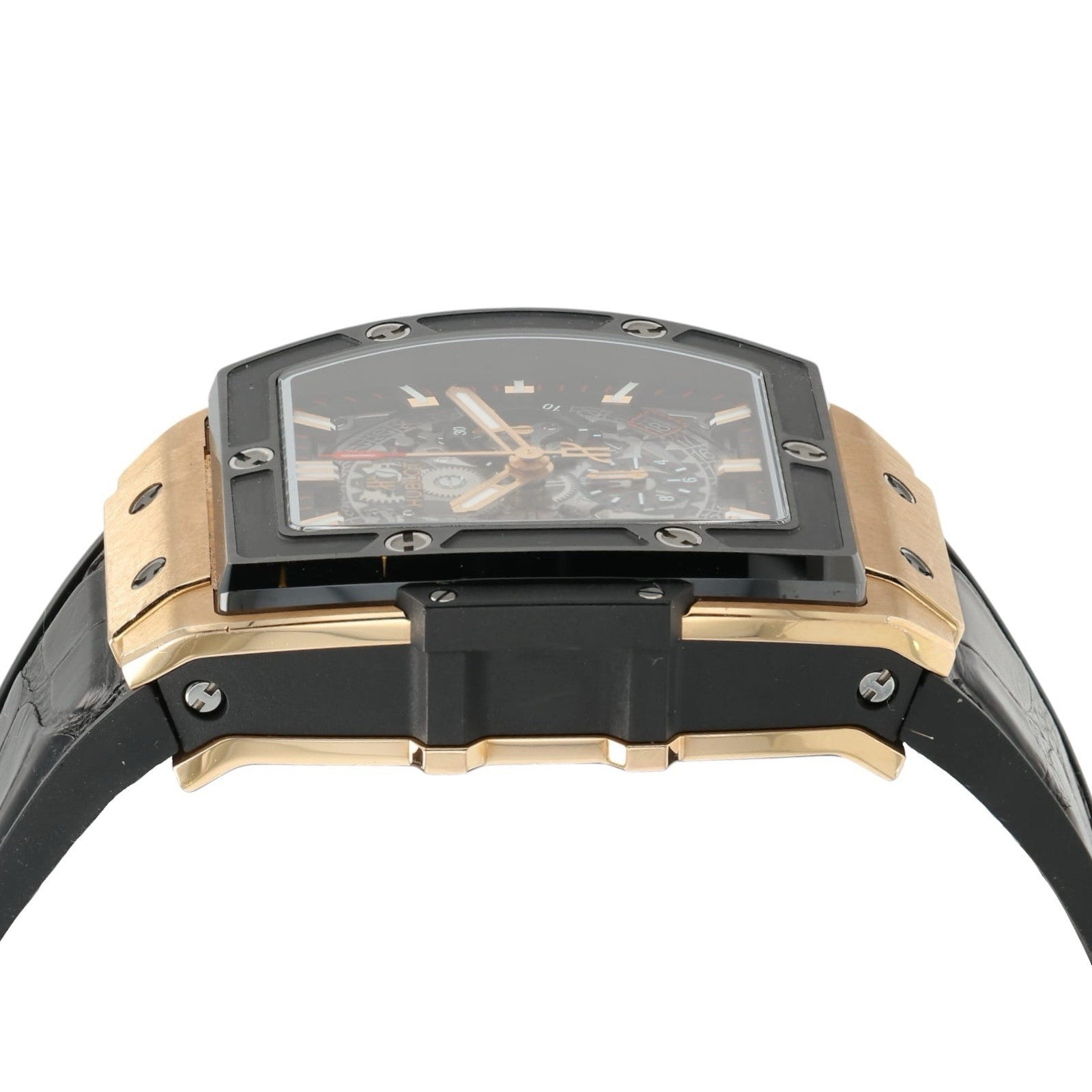 Hublot Big Bang Skeleton Dial 18k Rose Gold 42mm Automatic Mens 641.OM.0183.LR