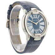 Roger Dubuis Velvet Blue Dial 18k White Gold 36mm Auto Women's Watch DBVE0048