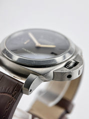 Panerai Luminor 1950 3 Days 44mm Auto Titanium Brown Dial PAM00351  - Watch only