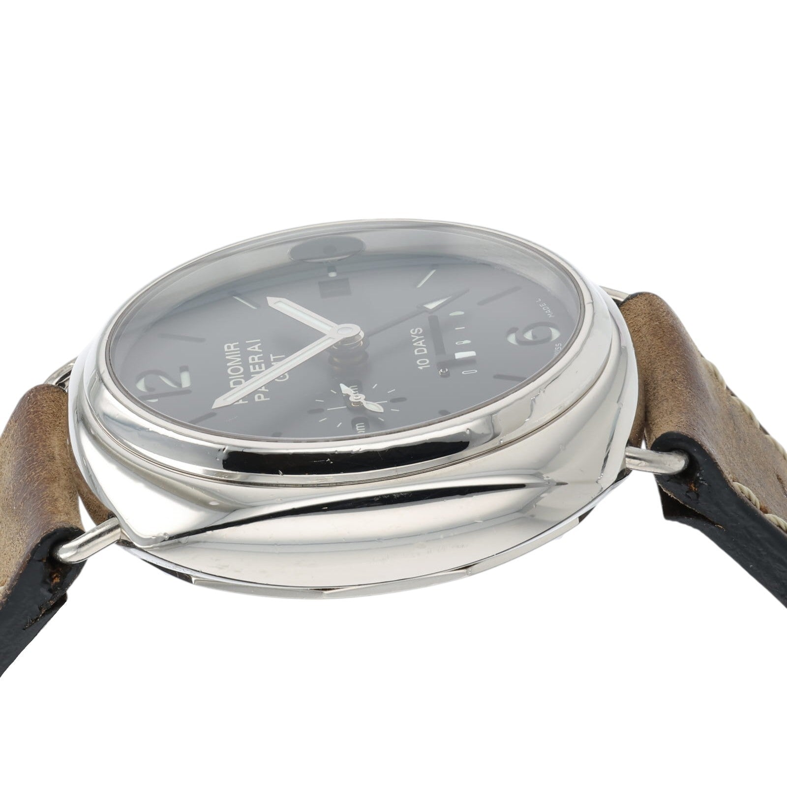Panerai Radiomir 10 Days GMT Black Dial 45mm 18k White Gold Automatic PAM00235