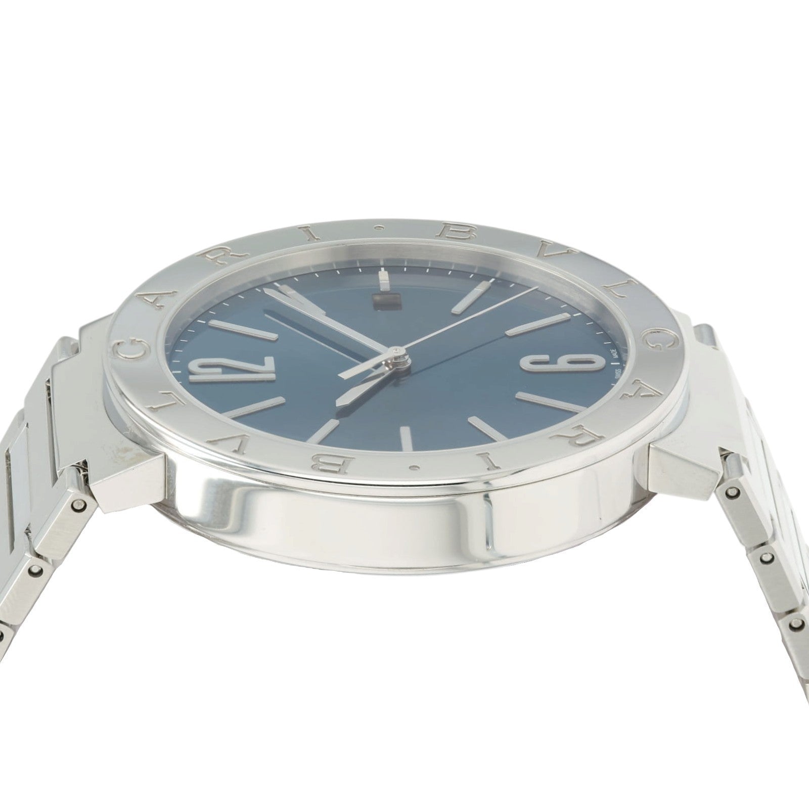 Bulgari Blue Dial Stainless Steel 41mm Automatic Mens Watch Date BB41S