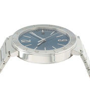 Bulgari Blue Dial Stainless Steel 41mm Automatic Mens Watch Date BB41S