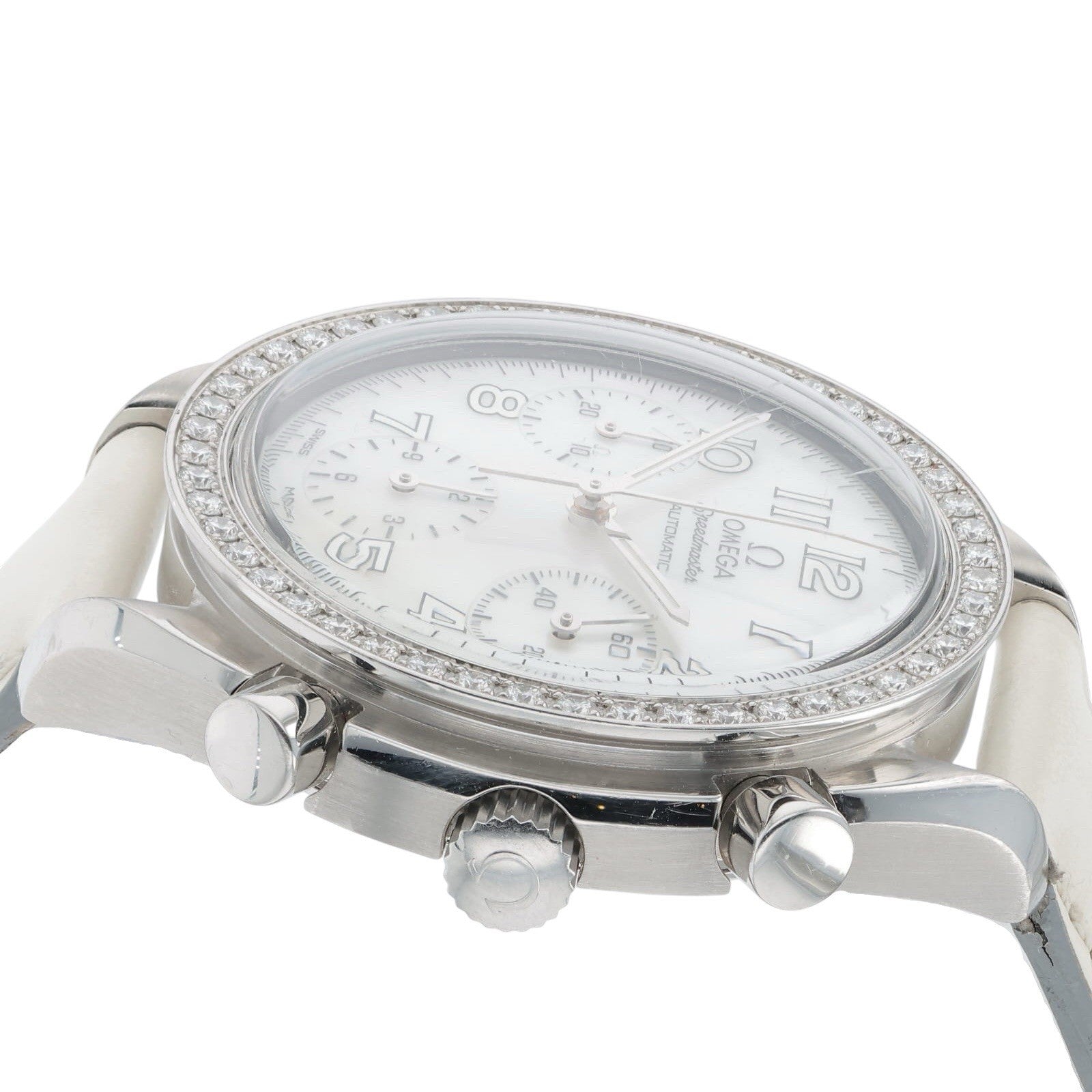 Omega Speedmaster Steel Mother Of Pearl Dial 39mm Automatic Men’s 3815.70.56