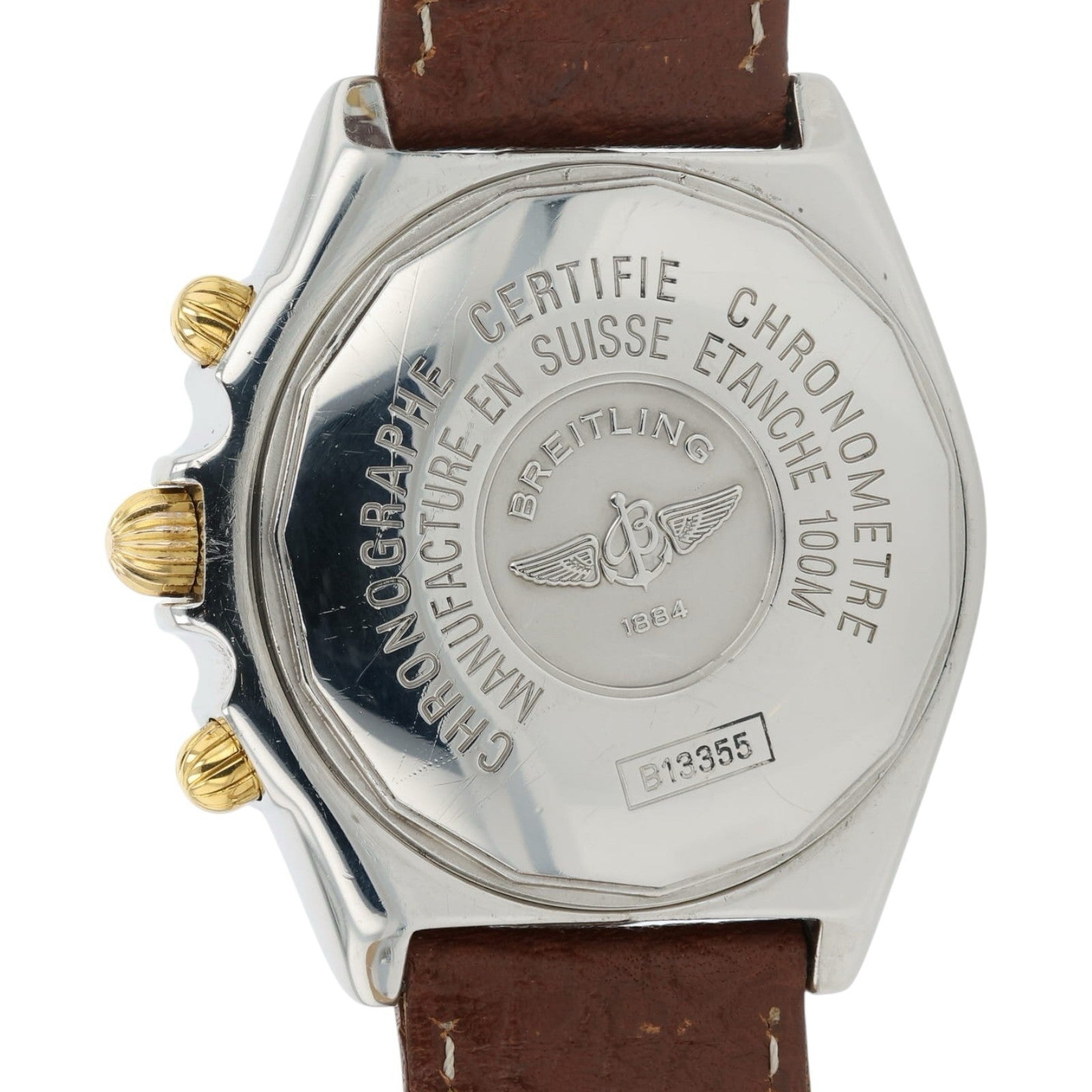 Breitling Crosswind Blue Dial Gold & Steel 43mm Automatic Men’s Watch B13355