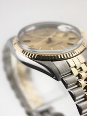 Rolex Datejust Steel & Gold Champagne Dial 36mm Automatic Movement Men’s 16013