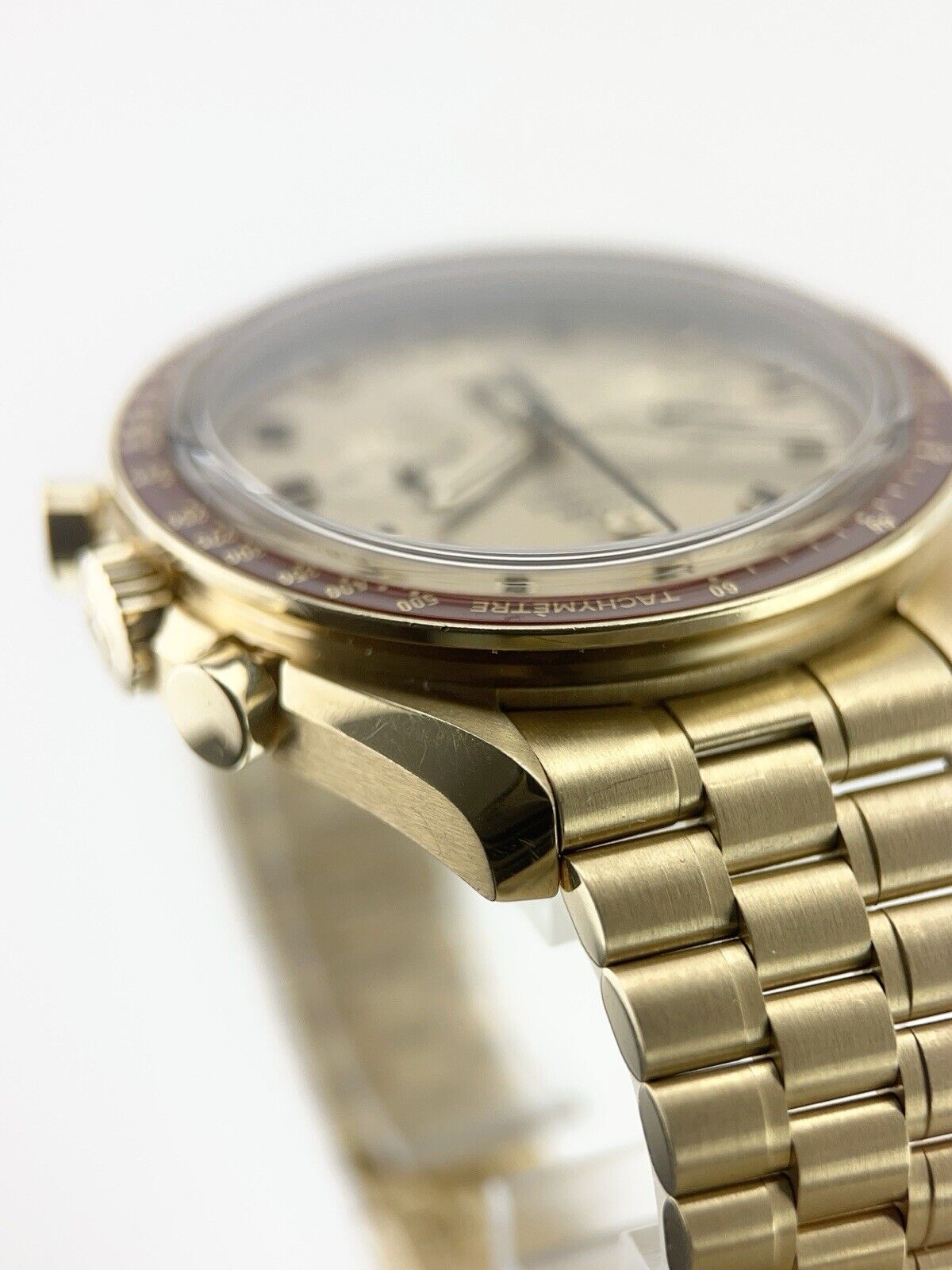 Omega Speedmaster Apollo 18k Rose Gold Gold Dial 42mm Manual 310.60.42.50.99.001