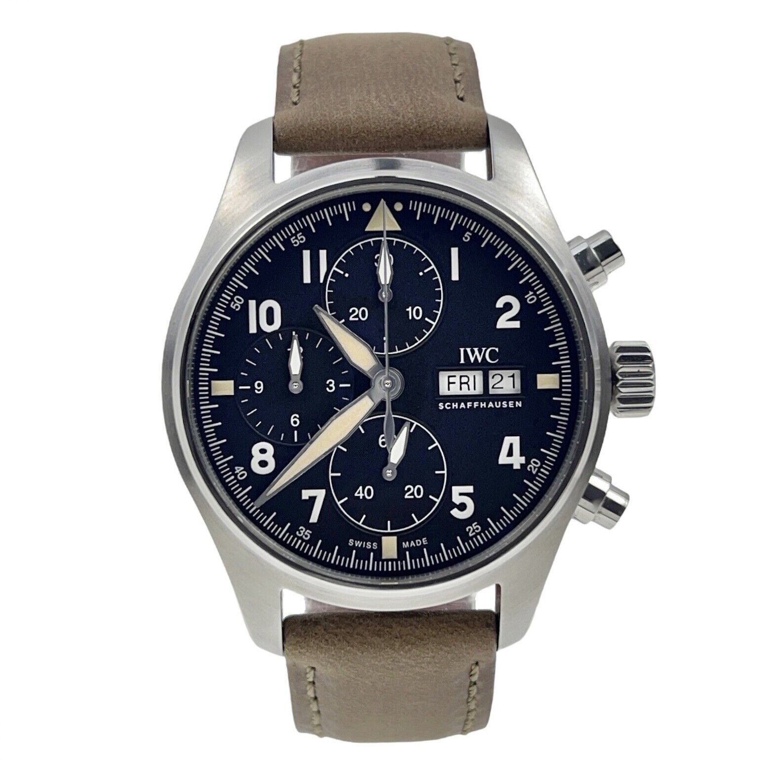 IWC Pilot Spitfire Chronograph Steel 41mm Automatic Men’s Watch IW387901