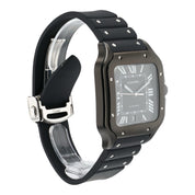 2022 Cartier Santos Stainless Steel Black Dial 40mm Automatic Watch WSSA0039