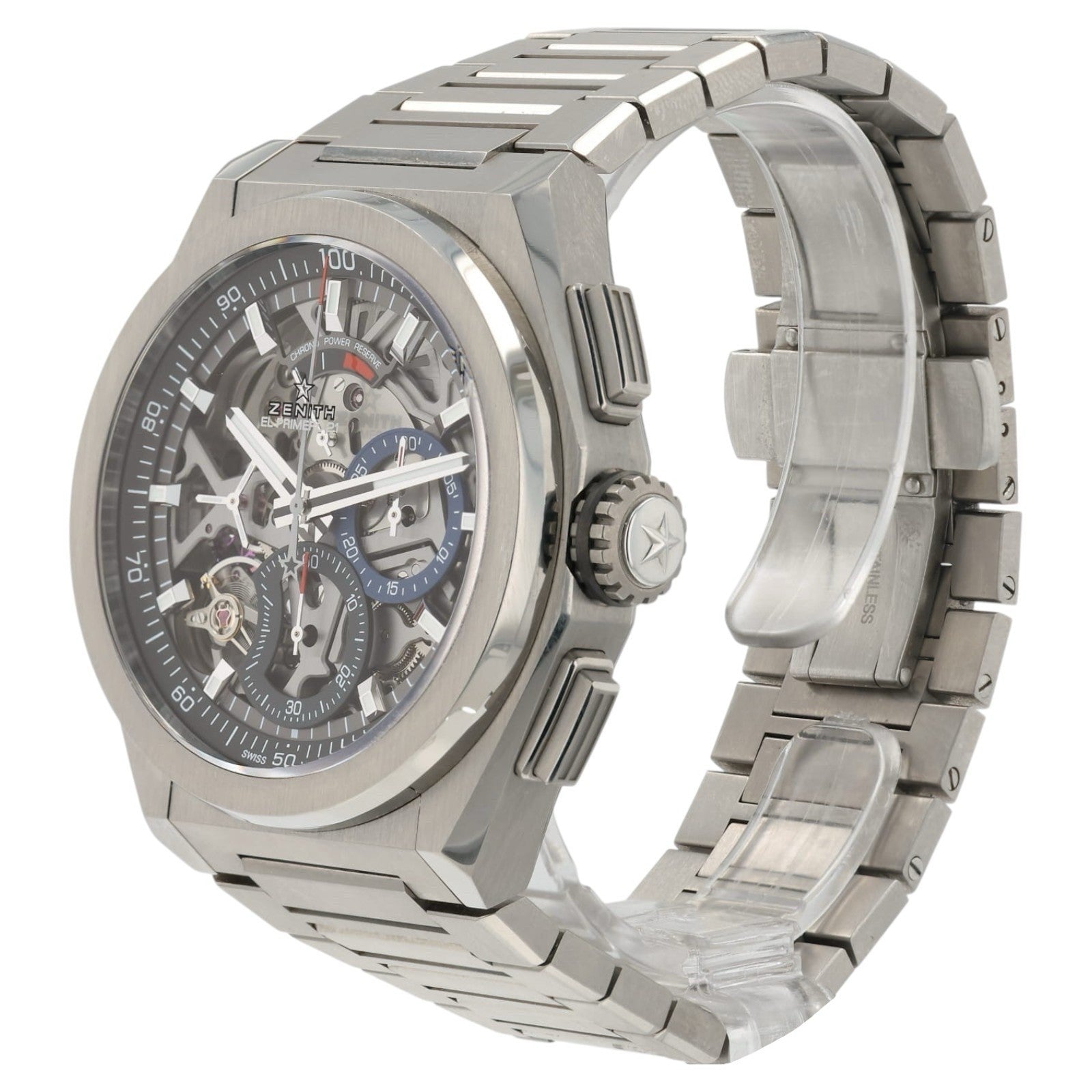 Zenith Defy El Primero Skeleton Dial Titanium 44mm Auto Men’s Watch 95.9000.9004