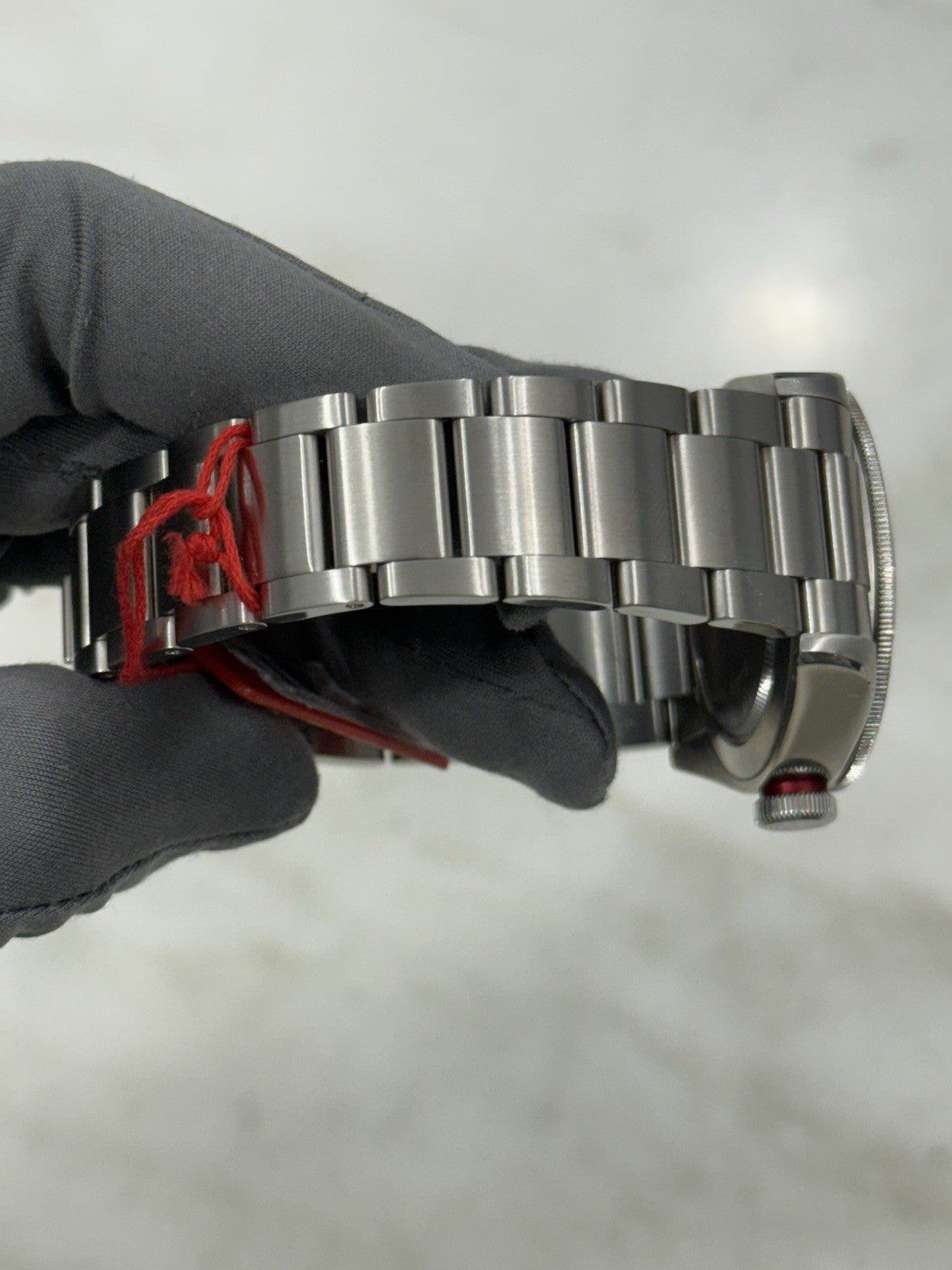 Tudor Black Bay Smiley Stainless Steel Red 41mm Automatic Men's Watch 79220R