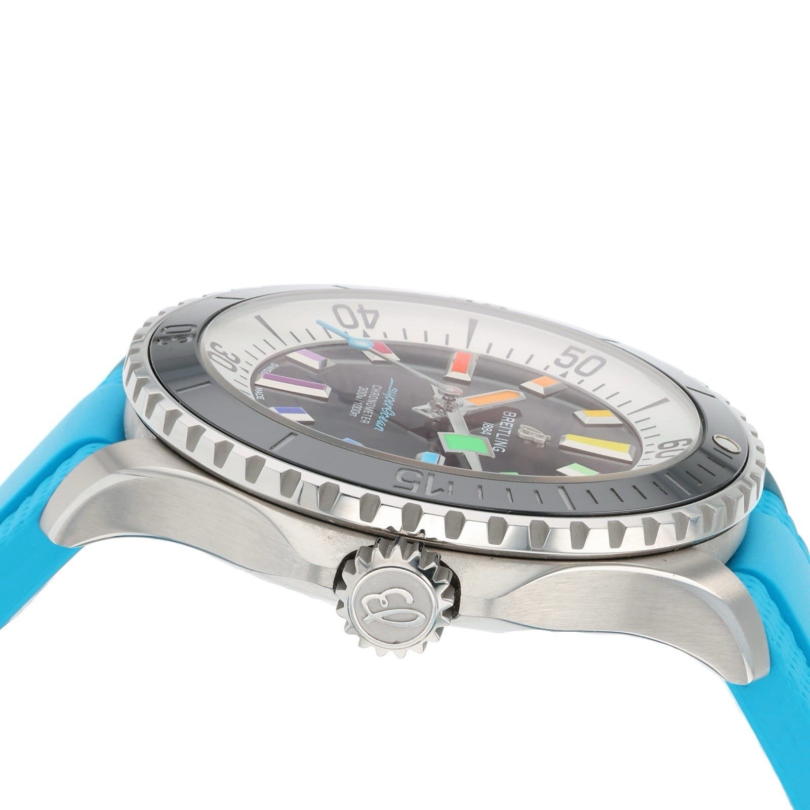 Breitling Superocean Stainless Steel Black Dial 42mm Automatic Mens Watch A17375