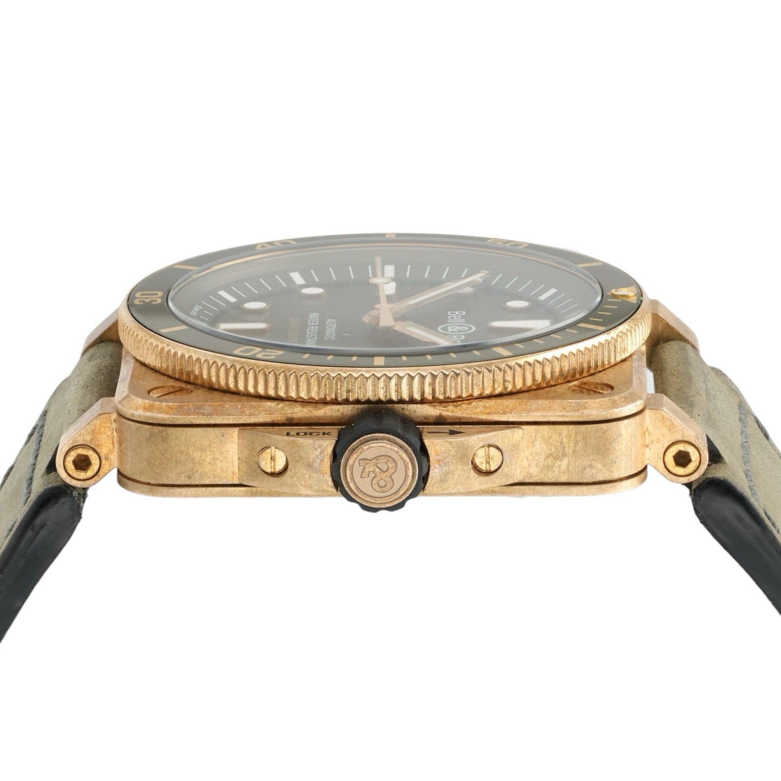 Bell & Ross Green Dial Date Bronze Green Dial 42mm Automatic Men’s Watch BR03