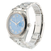 Rolex Datejust II Stainless Steel Blue Dial 41mm Automatic Mens Watch 116334