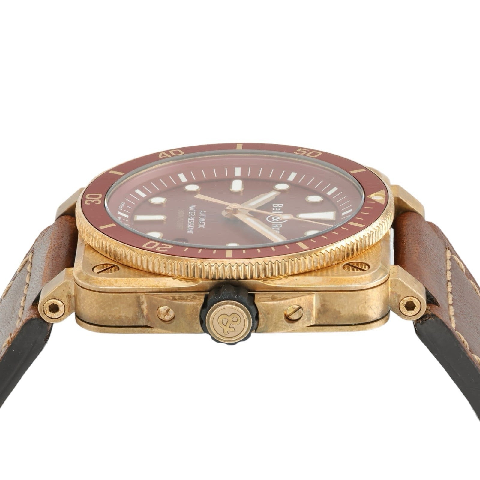 Bell & Ross BR03 Red Dial Bronze 42mm Automatic Movement Men’s Watch BR03-92