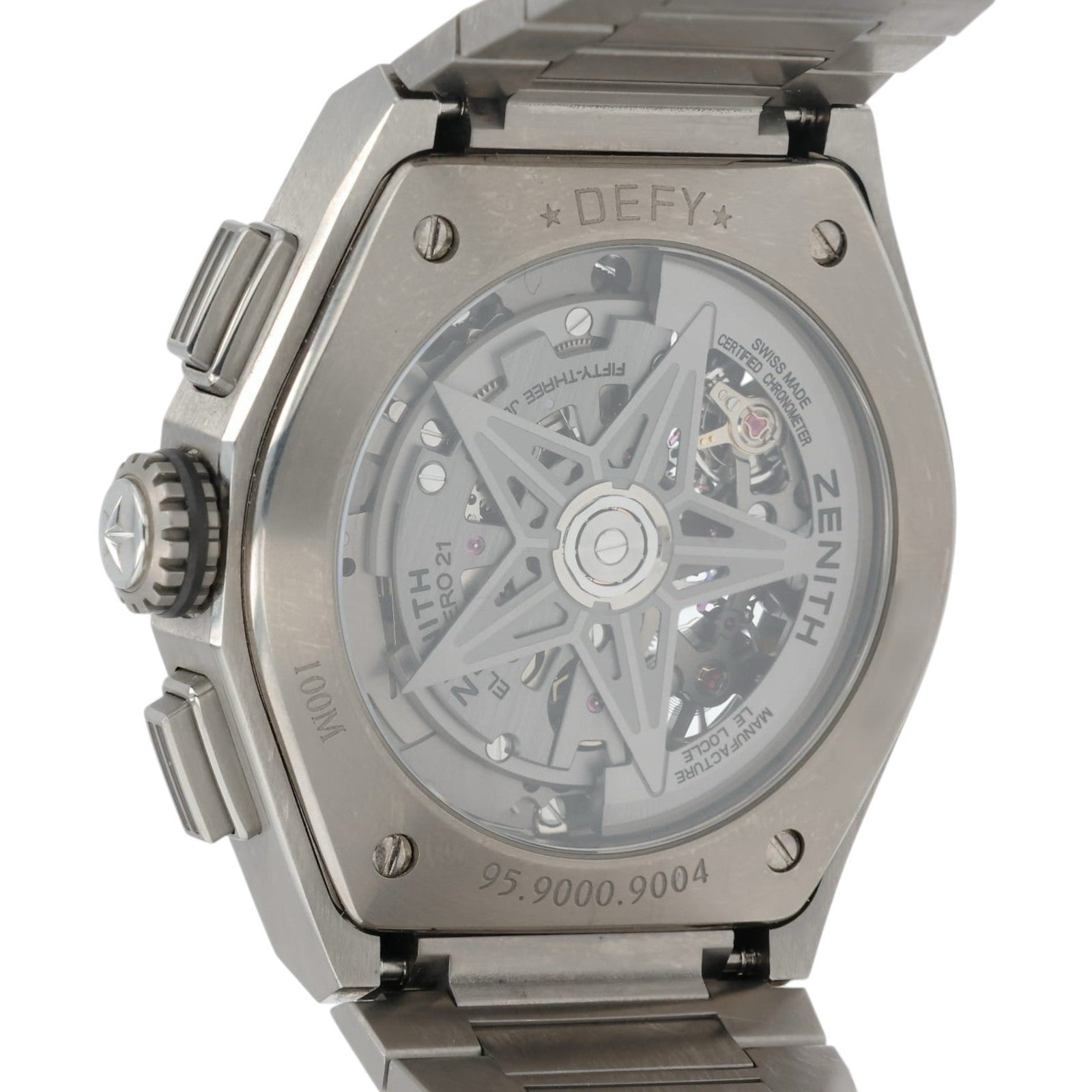 Zenith Defy El Primero Skeleton Dial Titanium 44mm Auto Men’s Watch 95.9000.9004