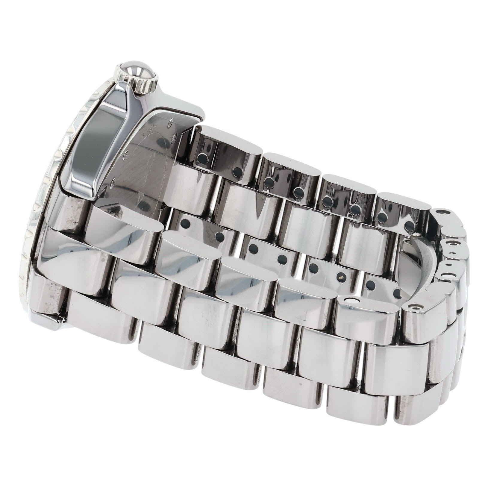 Chanel J12 Grey Ceramic Titanium 38mm Automatic Women's Watch Diamonds H2566