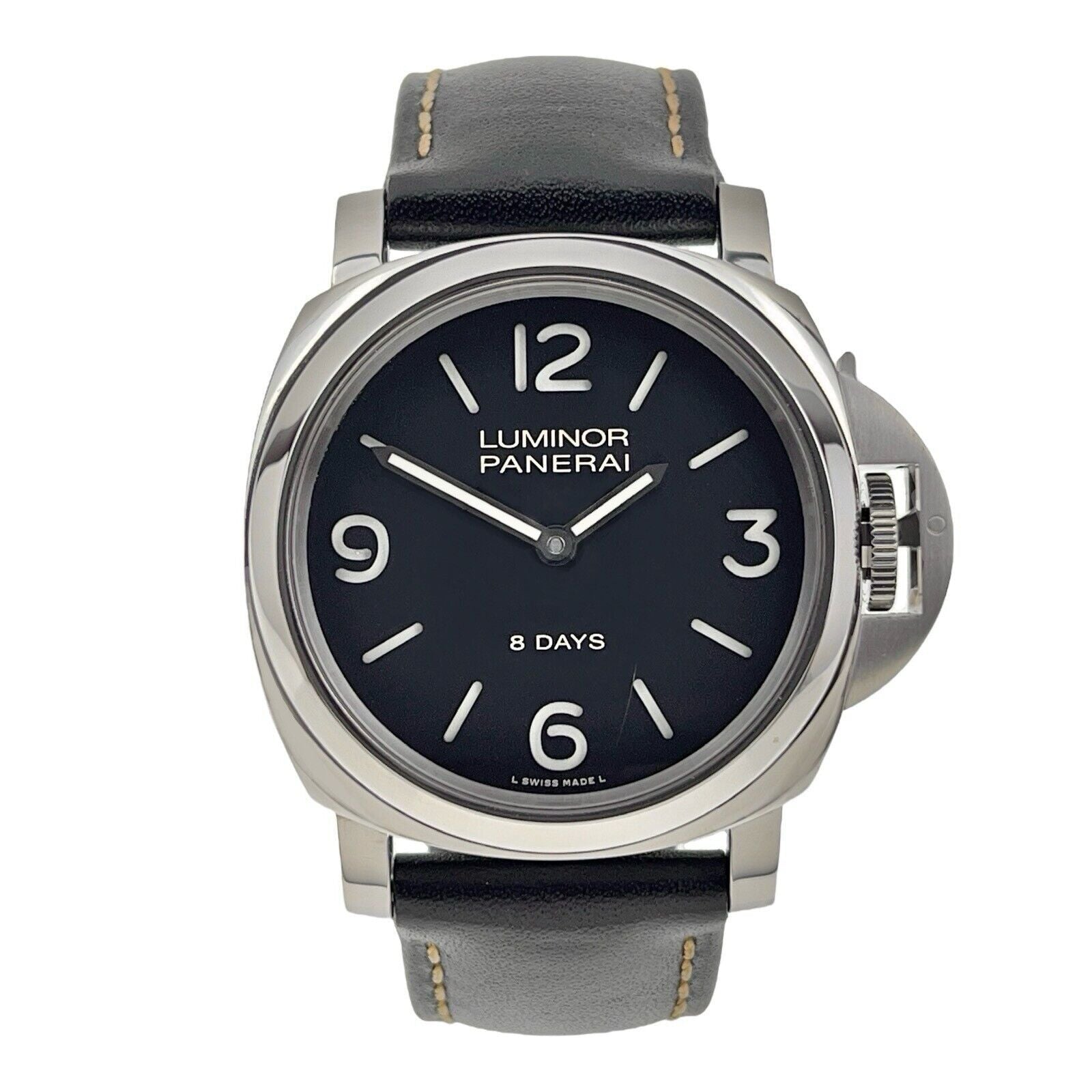 Panerai Luminor Base 8 Days Steel 44mm Manual Wind Men’s Watch PAM00560 - B/P