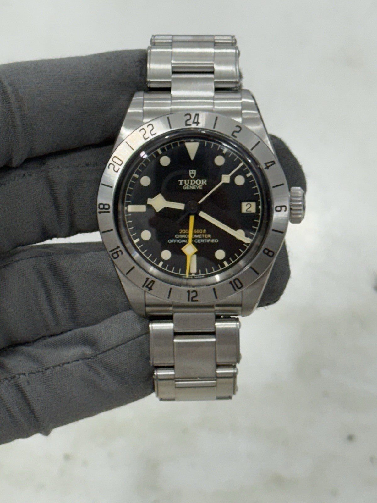 2022 Tudor Black Bay Pro Stainless Steel GMT Men's Black Dial Watch 79470