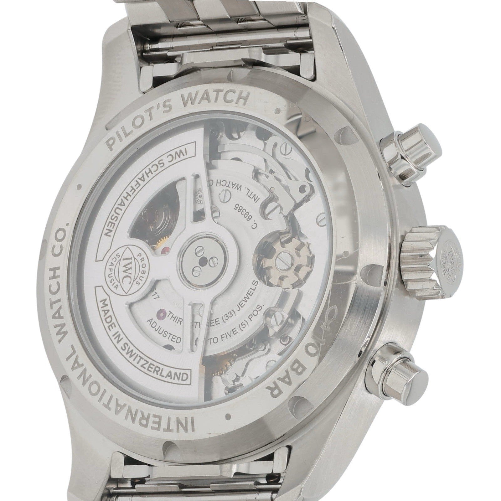 IWC Pilot Chronograph Stainless Steel Green Dial 41mm Automatic Watch IW388104