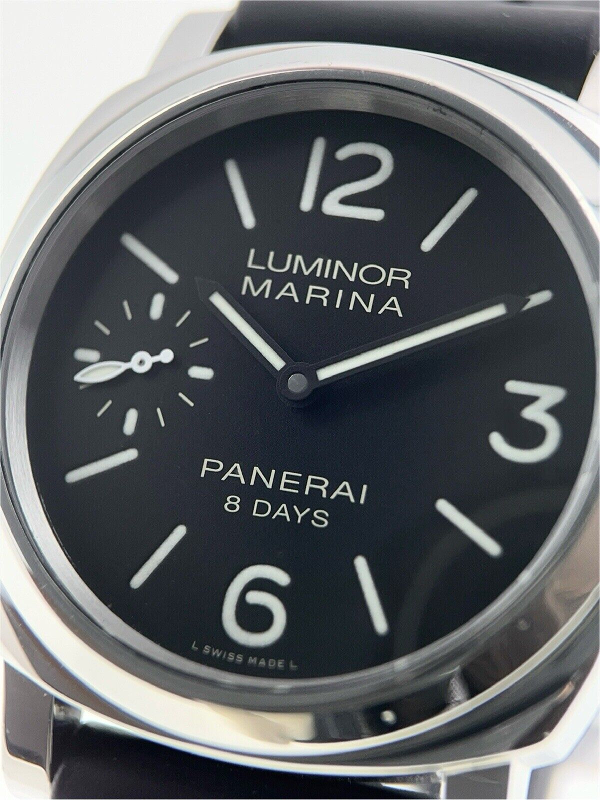 Panerai Luminor Marina 8 Days Steel 44mm Black Dial Manual Wind Men’s PAM00510